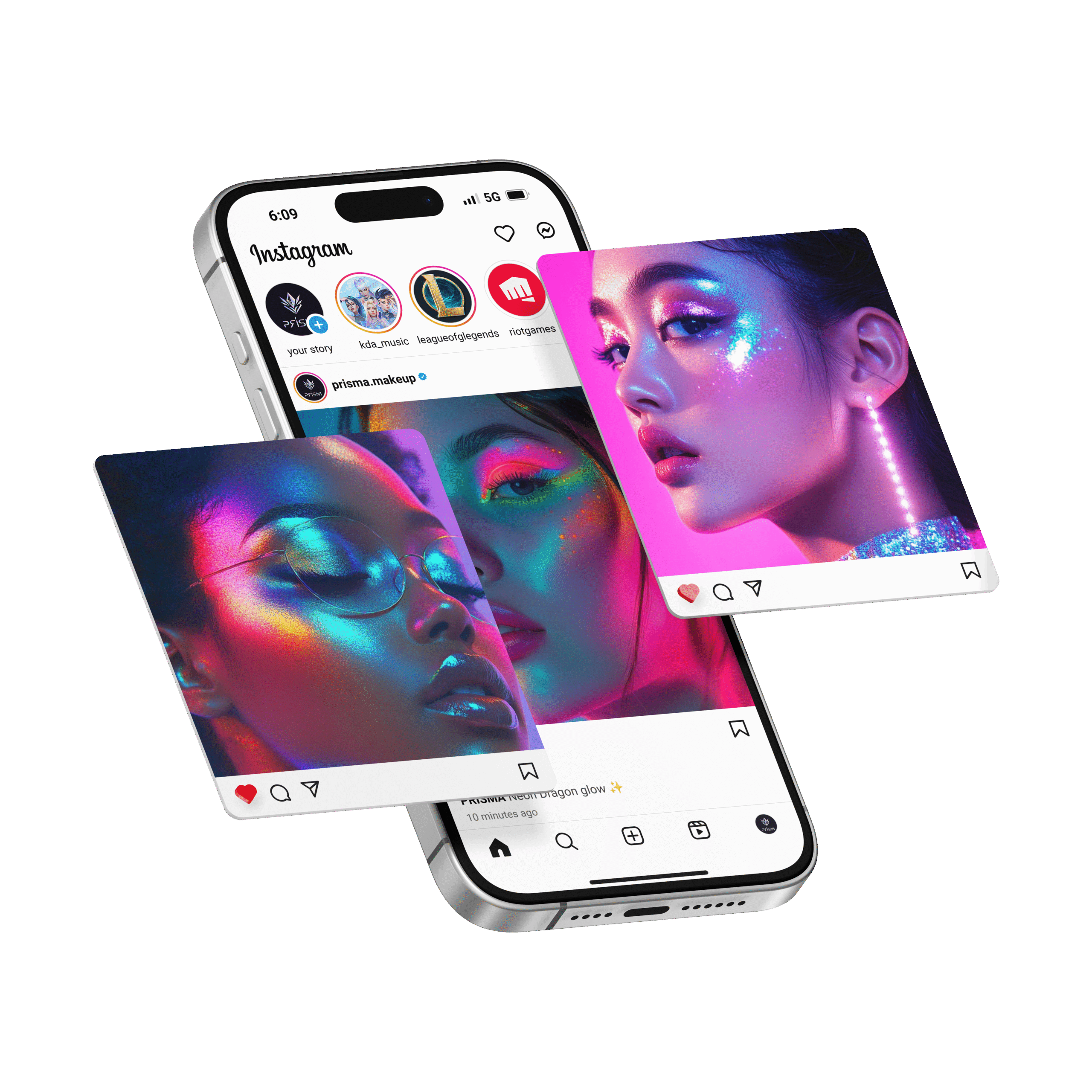 insta mockup posts no background